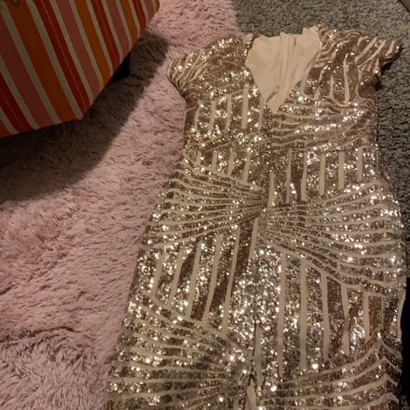 Great Gatsby rose gold dress - Picture 1 of 4